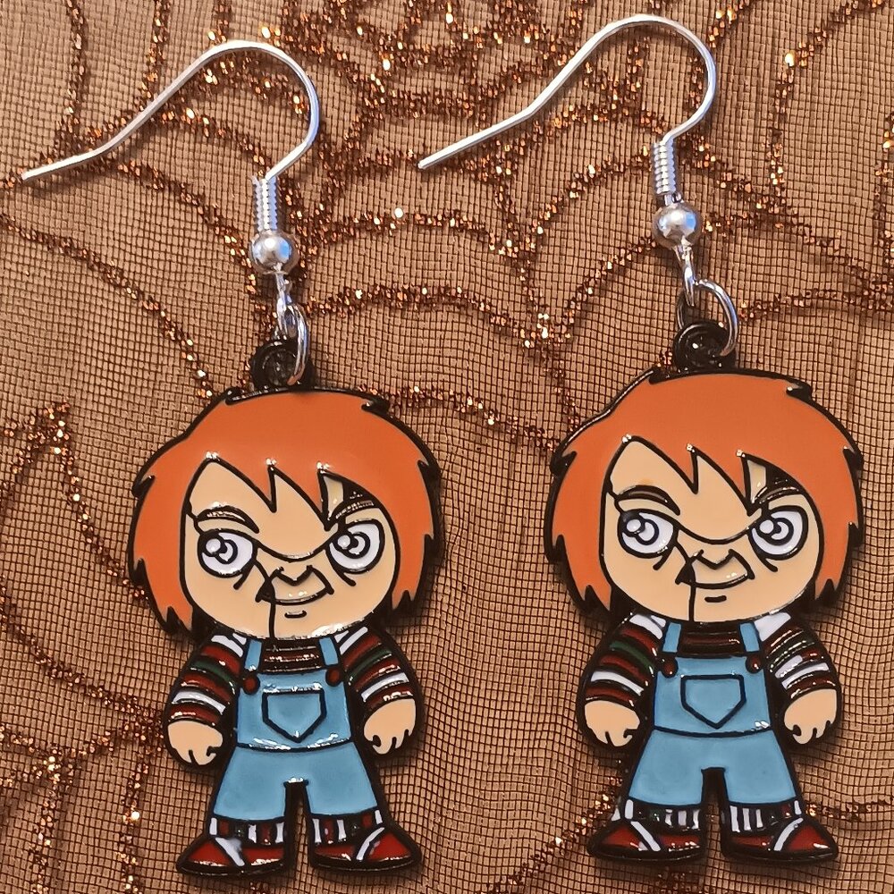 Handmade CHUCKY DOLL HORROR Earrings